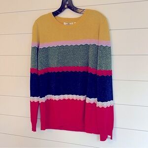 Designal Multi- colored sweater NWT Size Large